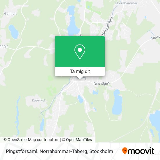 Pingstförsaml. Norrahammar-Taberg karta