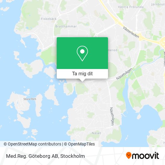 Med.Reg. Göteborg AB karta