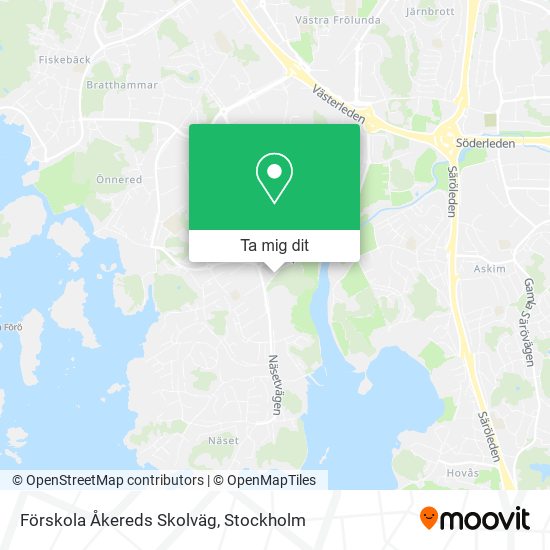 Förskola Åkereds Skolväg karta