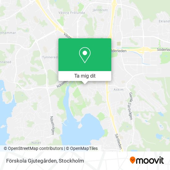 Förskola Gjutegården karta