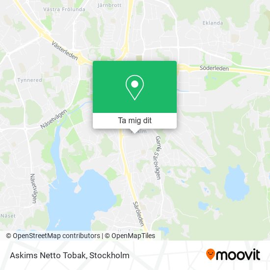 Askims Netto Tobak karta