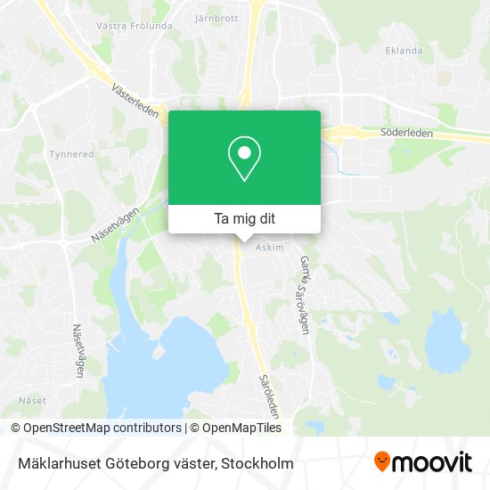 Mäklarhuset Göteborg väster karta