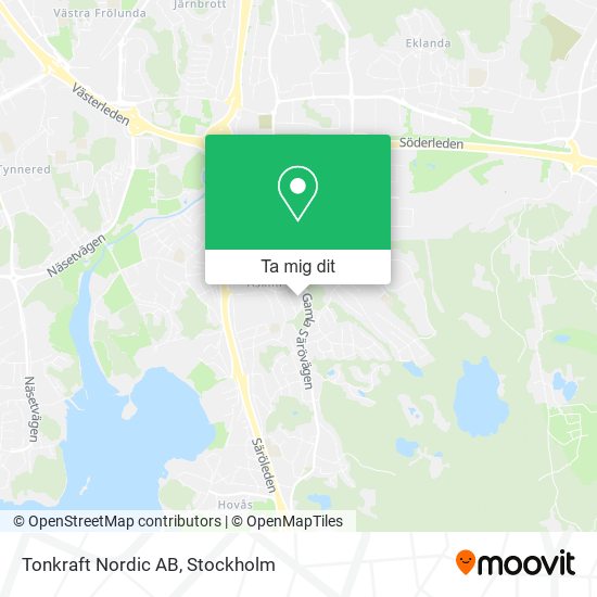 Tonkraft Nordic AB karta