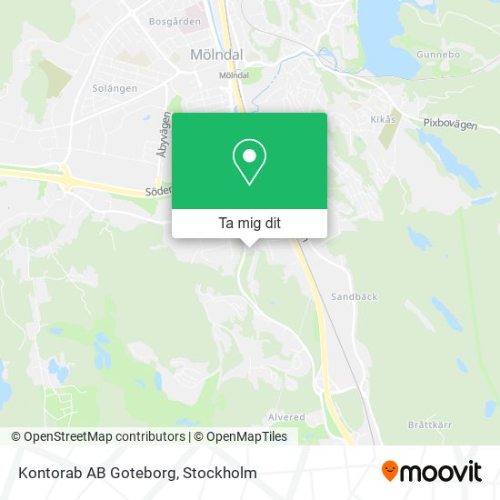 Kontorab AB Goteborg karta
