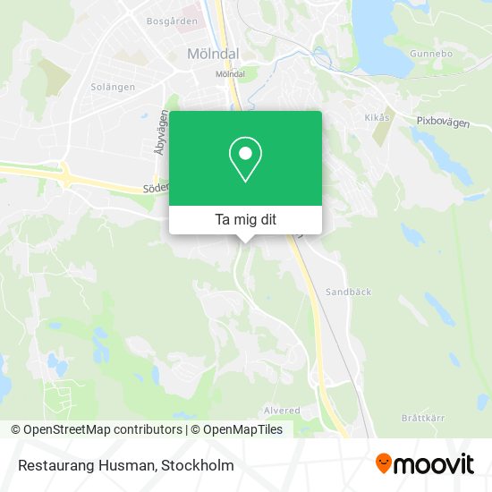 Restaurang Husman karta