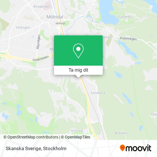 Skanska Sverige karta