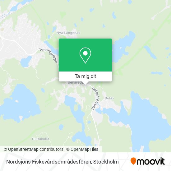 Nordsjöns Fiskevårdsområdesfören karta