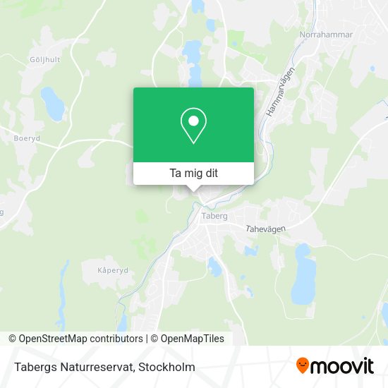 Tabergs Naturreservat karta