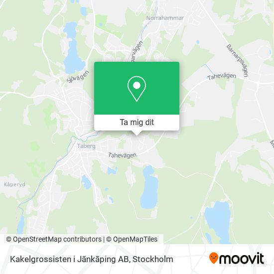 Kakelgrossisten i Jãnkãping AB karta