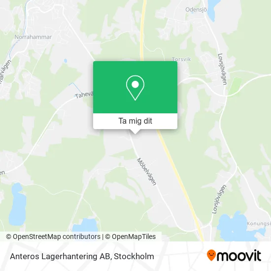 Anteros Lagerhantering AB karta