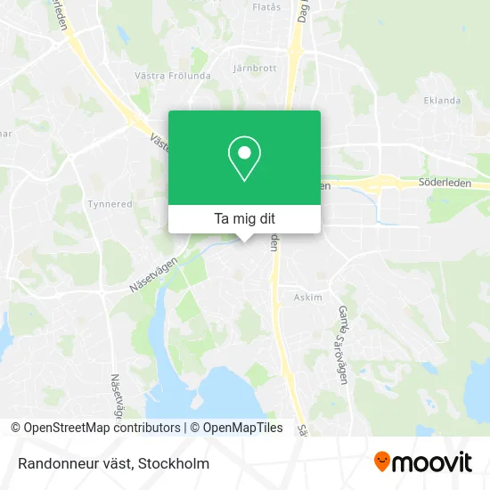 Randonneur väst karta