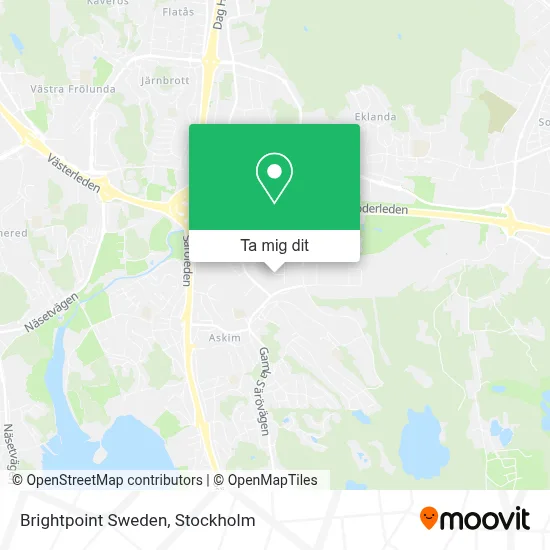 Brightpoint Sweden karta