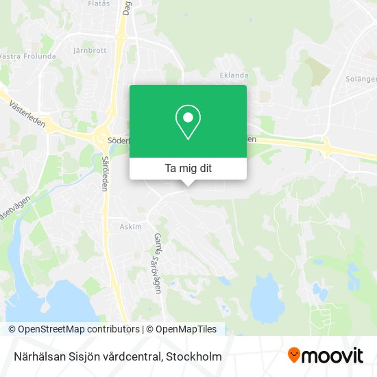 Närhälsan Sisjön vårdcentral karta