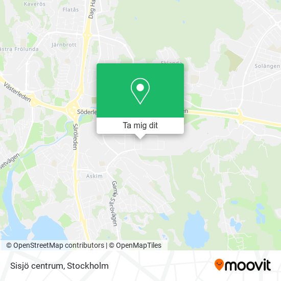 Sisjö centrum karta