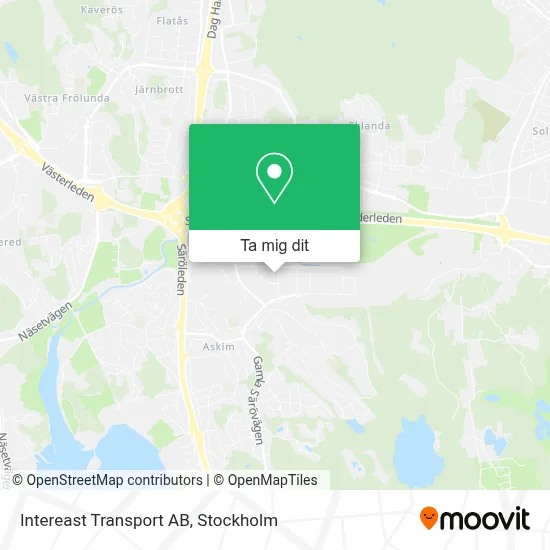 Intereast Transport AB karta