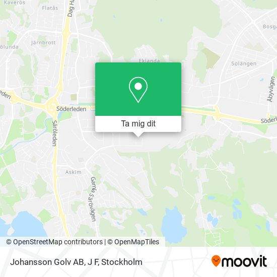 Johansson Golv AB, J F karta