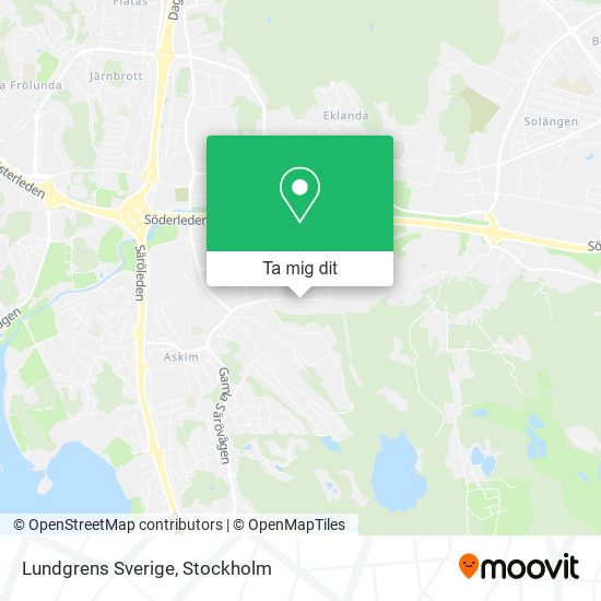 Lundgrens Sverige karta