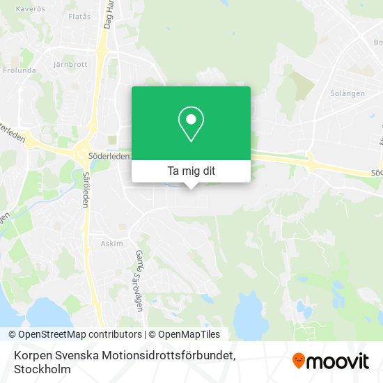 Korpen Svenska Motionsidrottsförbundet karta