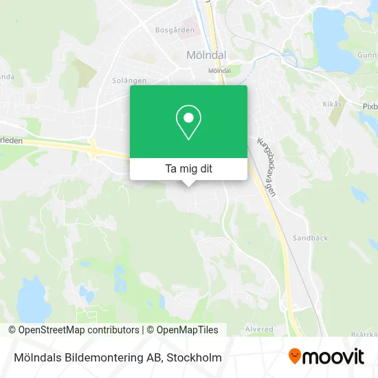 Mölndals Bildemontering AB karta