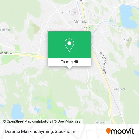 Derome Maskinuthyrning karta