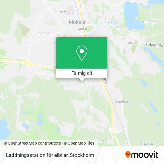 Laddningsstation för elbilar karta