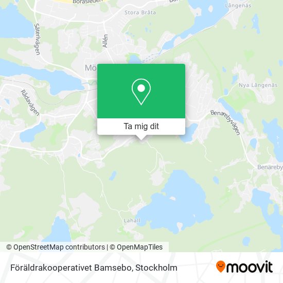 Föräldrakooperativet Bamsebo karta