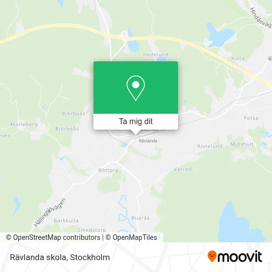Rävlanda skola karta