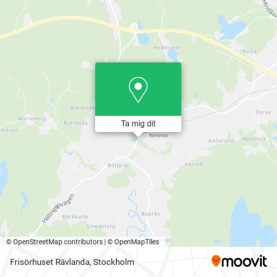 Frisörhuset Rävlanda karta