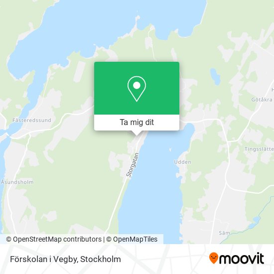 Förskolan i Vegby karta