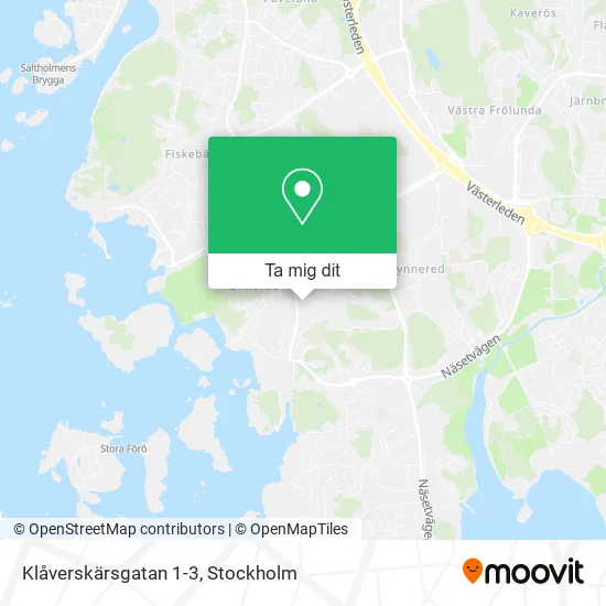 Klåverskärsgatan 1-3 karta