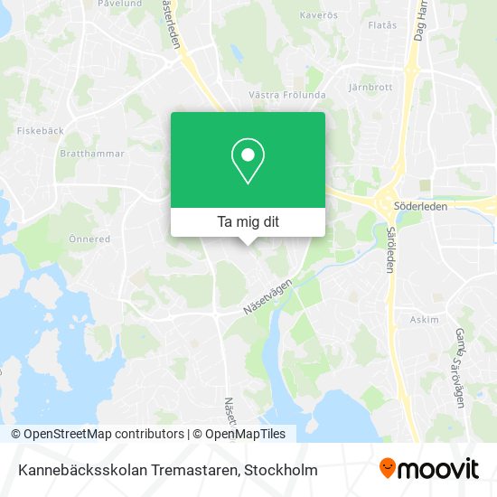 Kannebäcksskolan Tremastaren karta