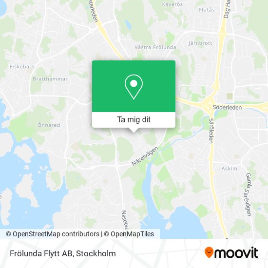Frölunda Flytt AB karta