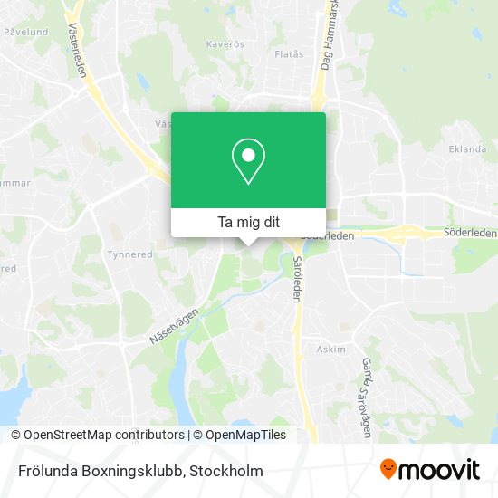 Frölunda Boxningsklubb karta