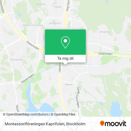 Montessoriföreningen Kaprifolen karta