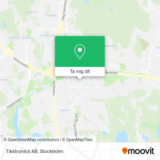 Tikktronics AB karta