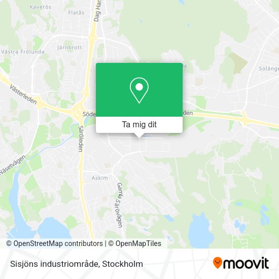 Sisjöns industriområde karta