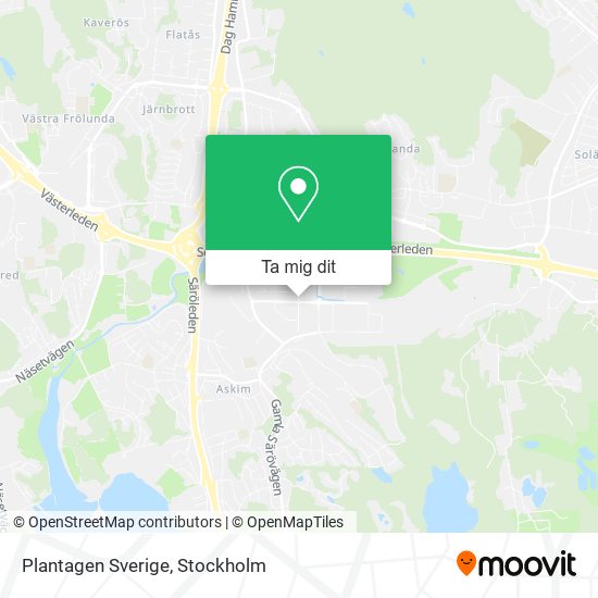 Plantagen Sverige karta