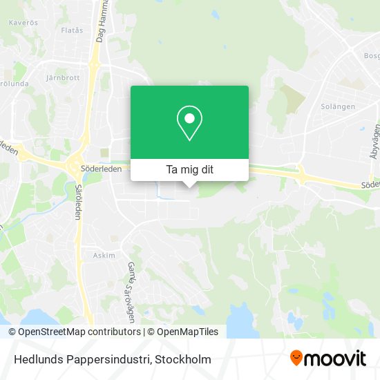 Hedlunds Pappersindustri karta