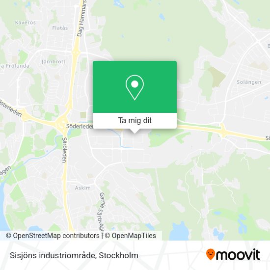 Sisjöns industriområde karta
