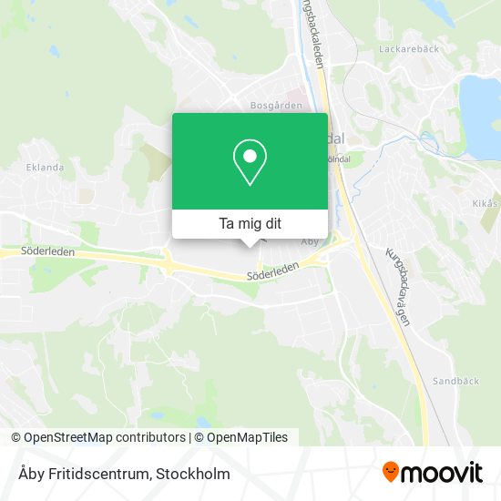 Åby Fritidscentrum karta