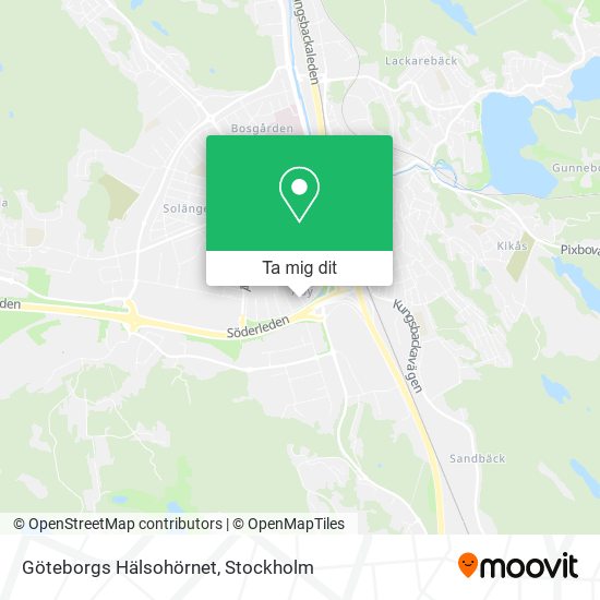 Göteborgs Hälsohörnet karta