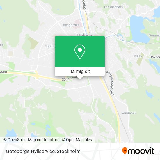 Göteborgs Hyllservice karta