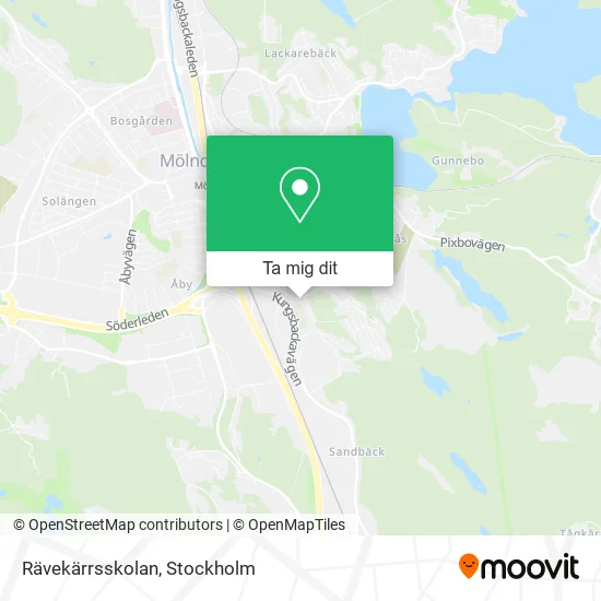 Rävekärrsskolan karta