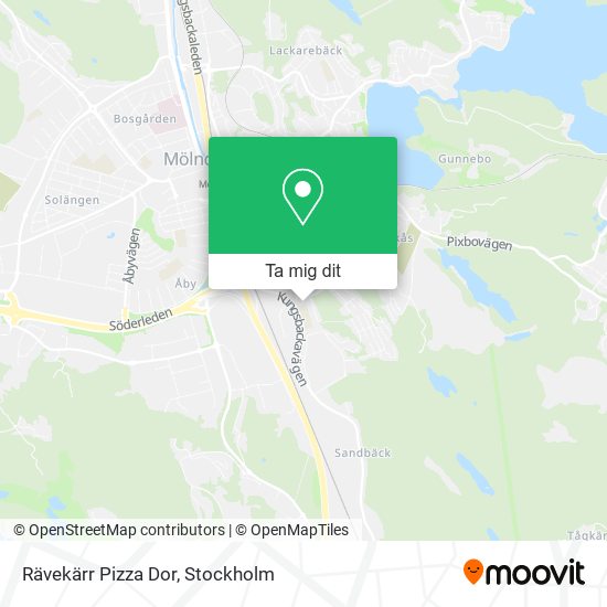 Rävekärr Pizza Dor karta
