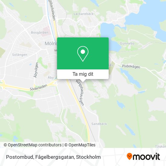 Postombud, Fågelbergsgatan karta