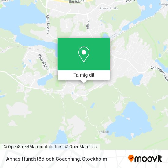 Annas Hundstöd och Coachning karta