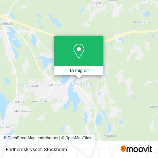 Fridhemskrysset karta