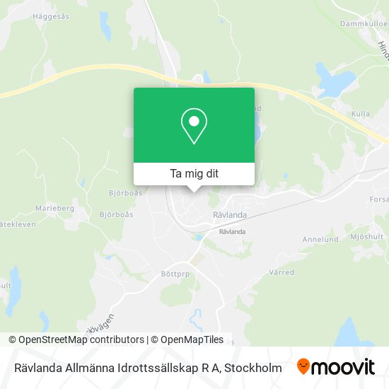 Rävlanda Allmänna Idrottssällskap R A karta