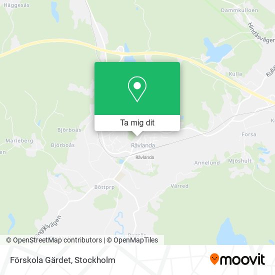 Förskola Gärdet karta