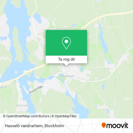 Hasselö vandrarhem karta